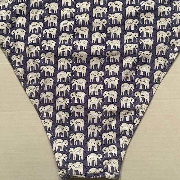 NWT Roller Rabbit Women's The Original Hathi Print High Waist Bikini Bottom XL - Picture 7 of 11